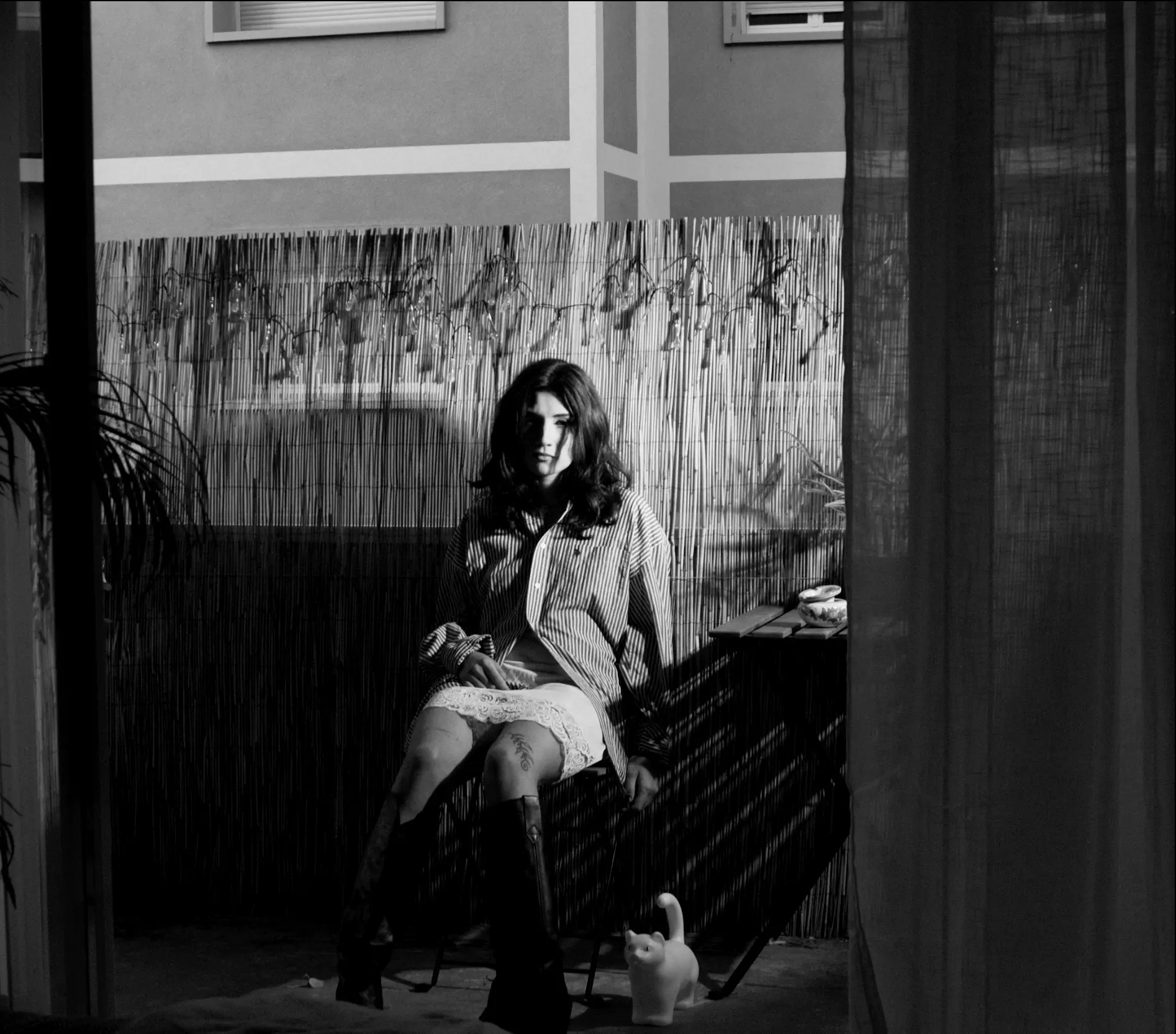 A girl on a Blacony